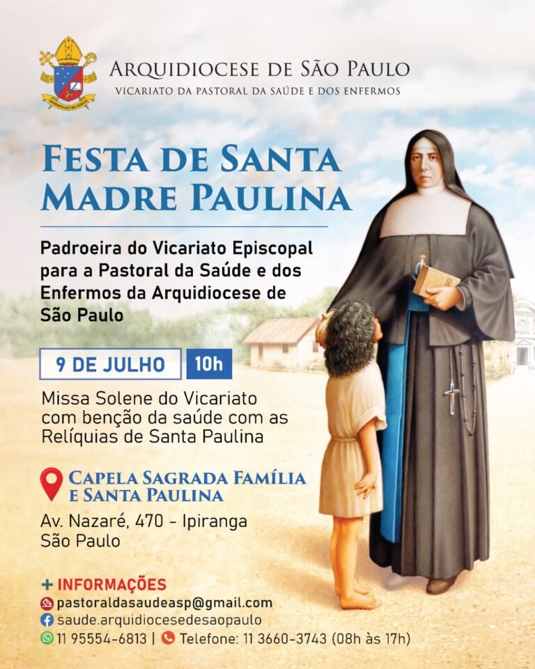 Festa da padroeira do Vicariato, Santa Madre Paulina, 09 de julho